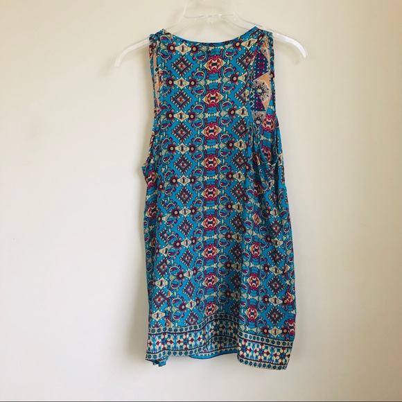 Sold • vikki silk tunic tank top in blue - Picture 7 of 7